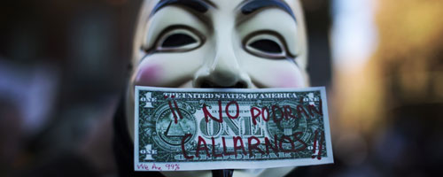 #OpMegaupload// Megaupload ha caído, Anonymous muestra su ira